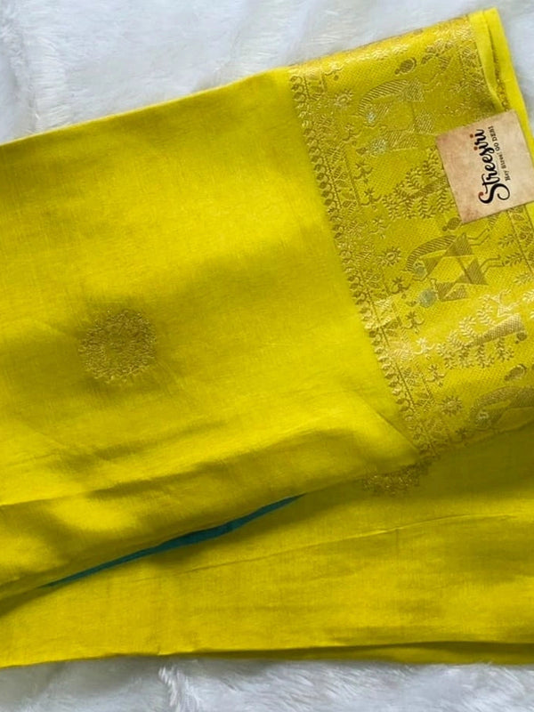 Soft Silk Yellow Blue