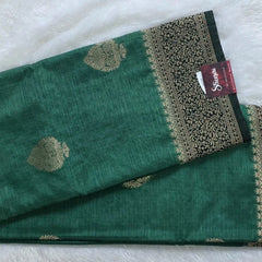 Deewana Butti Sea Green Semi Silk Saree