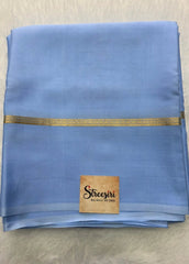 Pure Mysore Silk Light Blue
