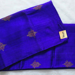 Floral Purple Raw Mango Silk Saree