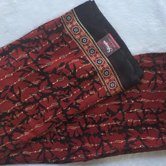 Pure Modal Ajrak Print Saree