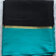 Pure Mysore Silk Black Blue
