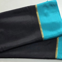 Pure Mysore Silk Black Blue