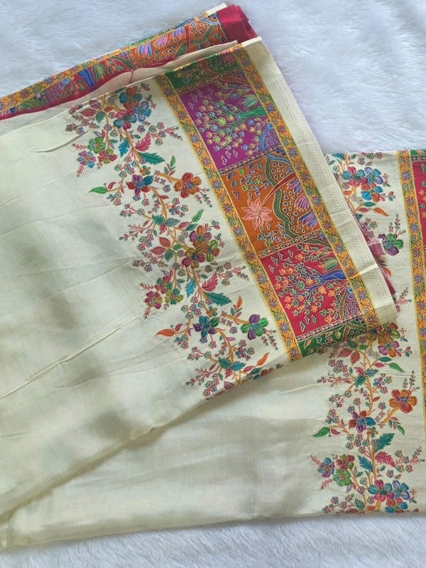 Floral  Kani Silk Saree