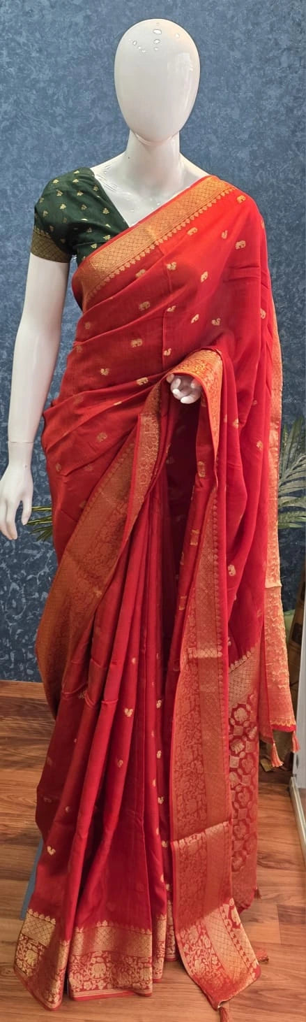 Semi Silk Red Green
