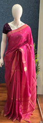Semi Silk Middle Checks Pink wine