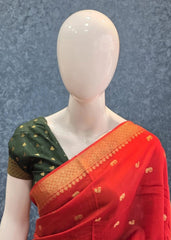 Semi Silk Red Green