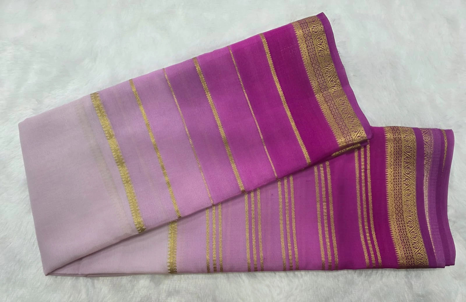 Pure Mysore Silk PInk Light Pink
