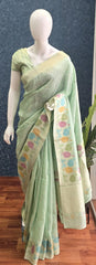Tussar Silk Light Green