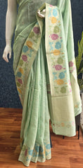 Tussar Silk Light Green
