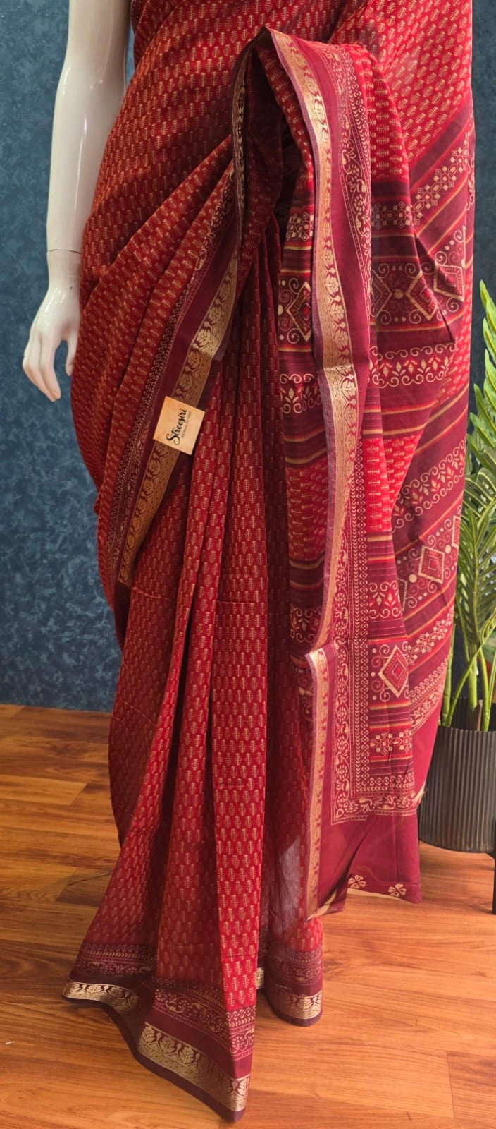 Soft Silk red Maroon