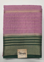 Crepe Silk Baby Pink Green