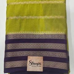 Contrast Semi Crepe Silk Saree