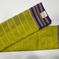 Contrast Semi Crepe Silk Saree