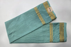 Crepe Silk Pista Green Gold