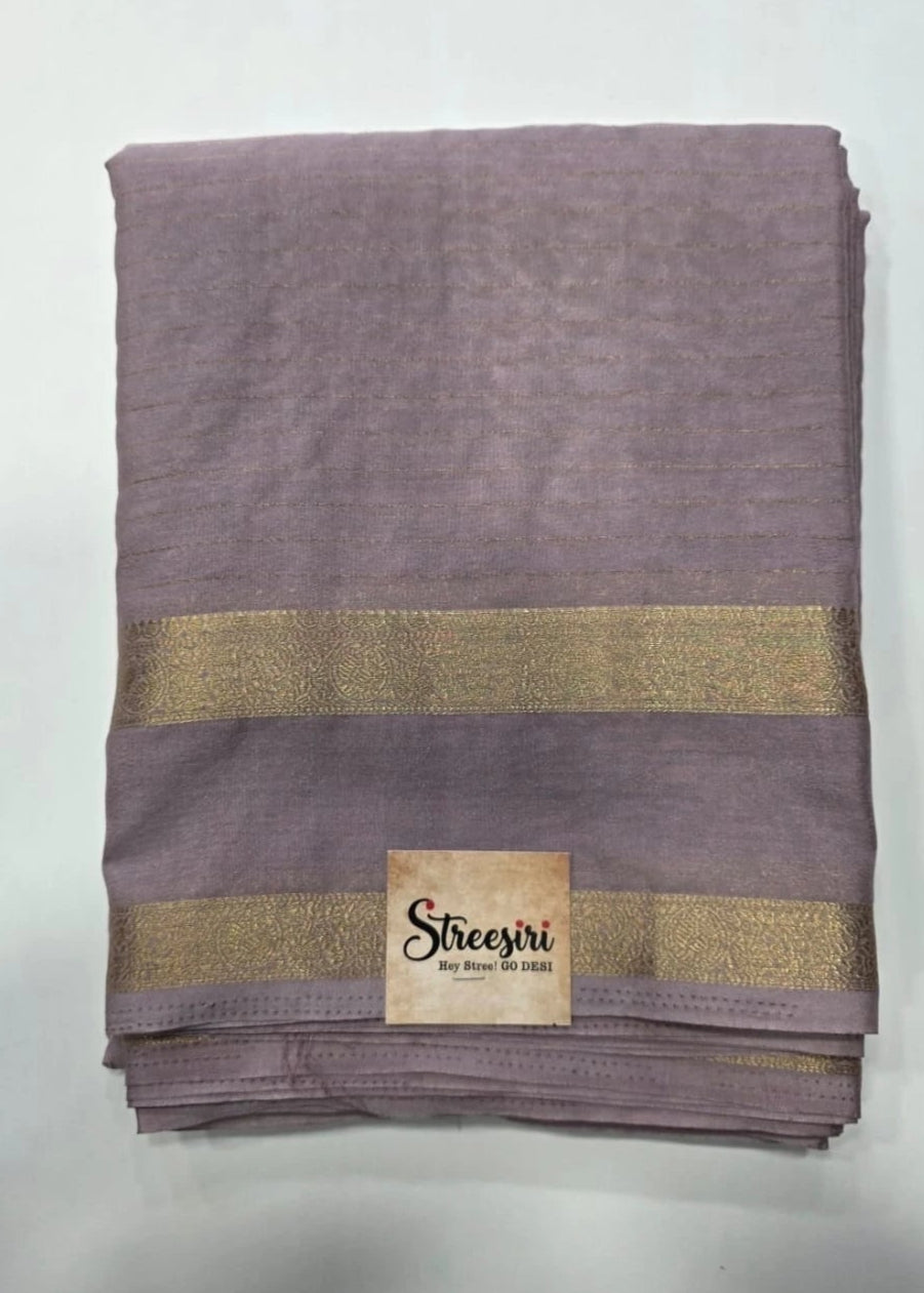 Crepe Silk Peach Gold