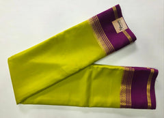 Pure crepe Bentex Contrast Mehandi Green Purple