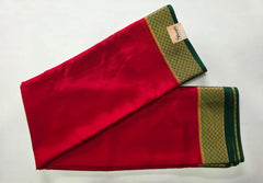 Pure Mysore Silk Red Green