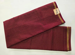 Pre Mysore Silk Maroon Checks