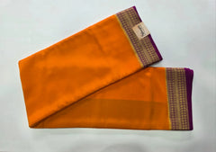 Pure Mysore Silk Orange Purple