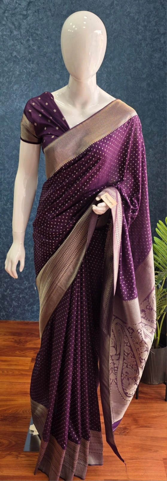 Gorgette Small Butta Purple