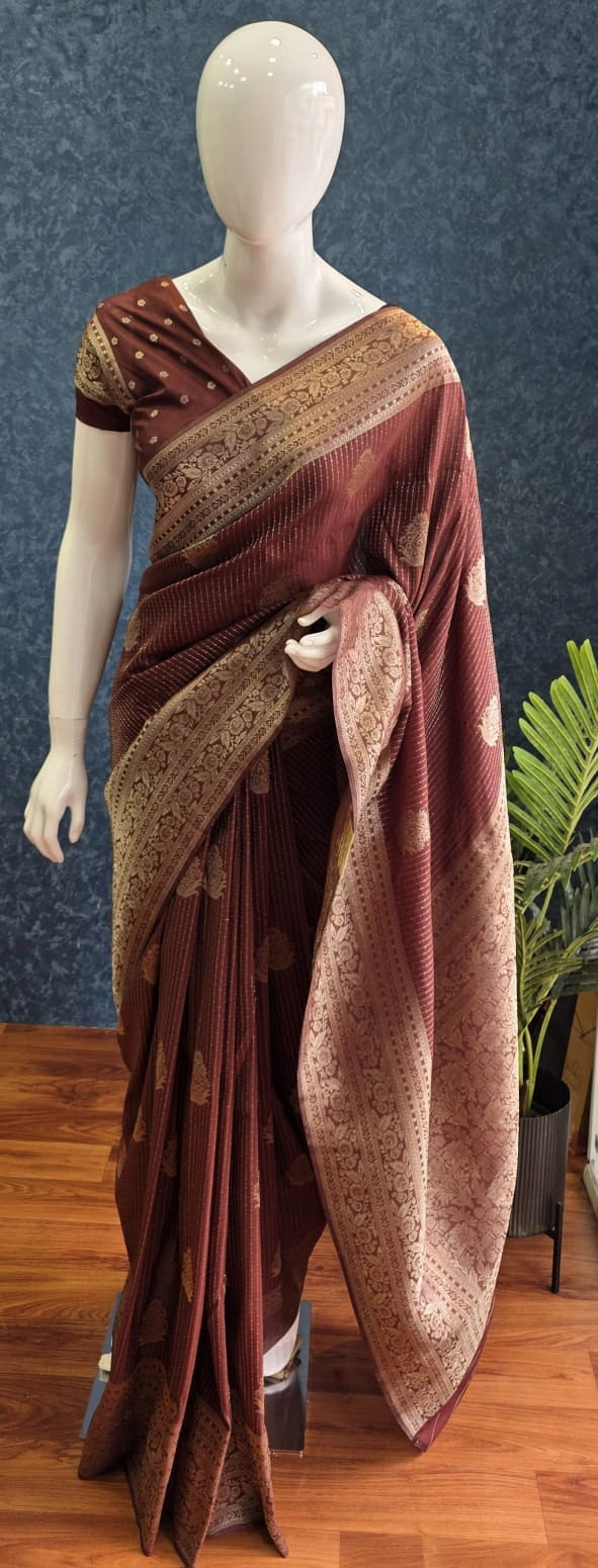 Gorgette Lines Dark Brown