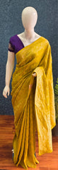 Crush Matka Silk Mustard Gold