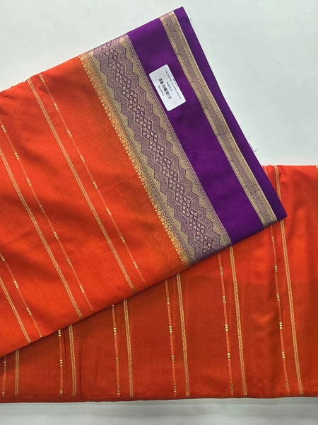 Contrast Semi Crepe Silk Saree