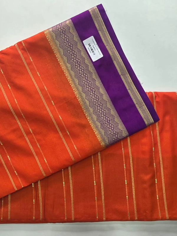 Contrast Semi Crepe Silk Saree
