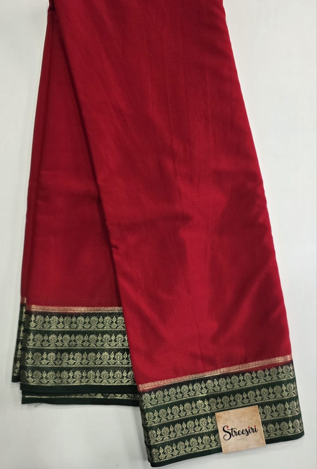 Crepe Contrast Red & Green