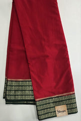 Crepe Contrast Red & Green