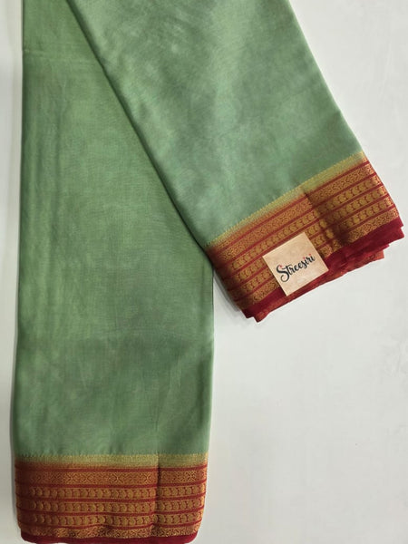 Mango Design Semi Crepe Silk Saree