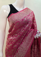 Rinkle Water Zari - Pink