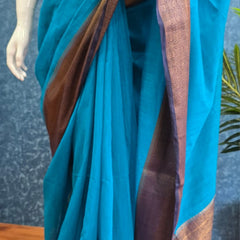Contrast Jute Silk saree