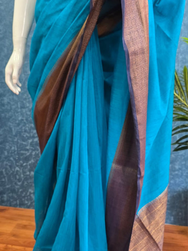 Contrast Jute Silk saree