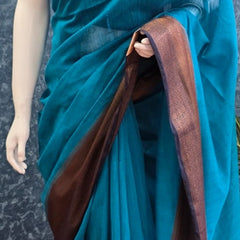 Contrast Jute Silk saree