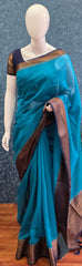 Jute Silk - Blue  Navy Blue Blouse
