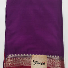 Contrast Semi Crepe Silk Saree