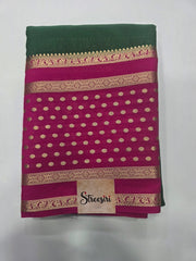 Bentex Butta Crepe - Green Pink