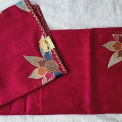 Matka Rani Pink Silk Saree