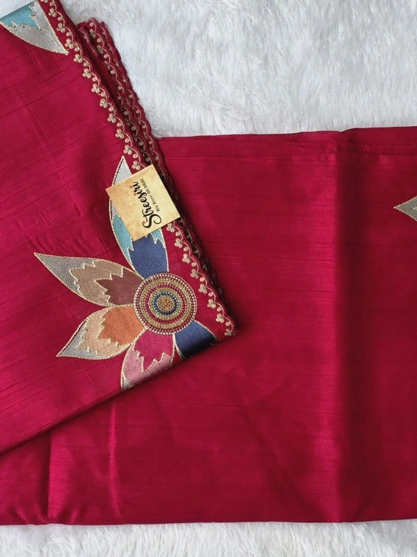 Matka Rani Pink Silk Saree