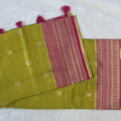 Contrast Viscose Saree