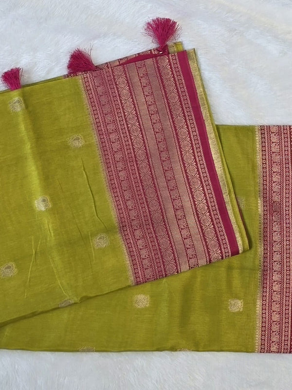 Contrast Viscose Saree
