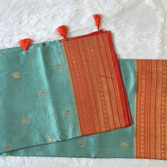 Contrast Viscose Saree