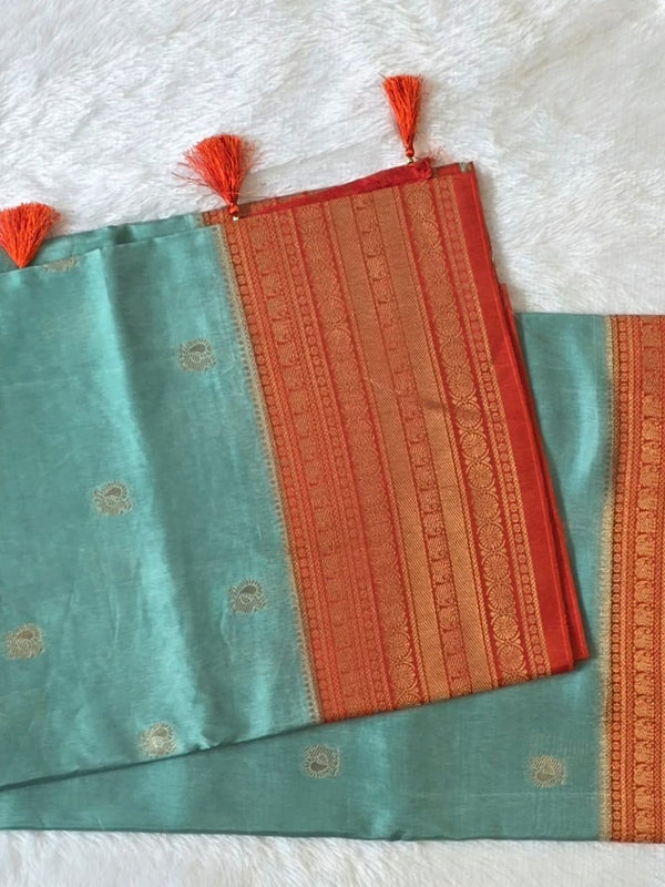 Contrast Viscose Saree