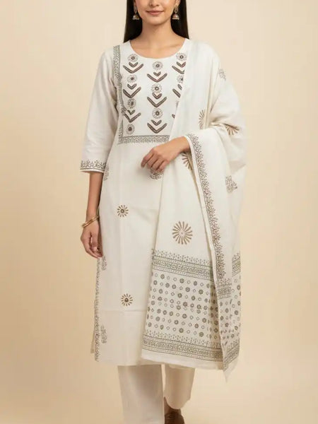 Premium Cotton 3 piece salwar suit