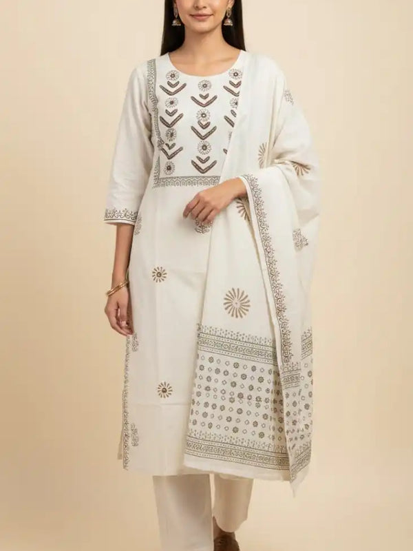 Premium Cotton 3 piece salwar suit